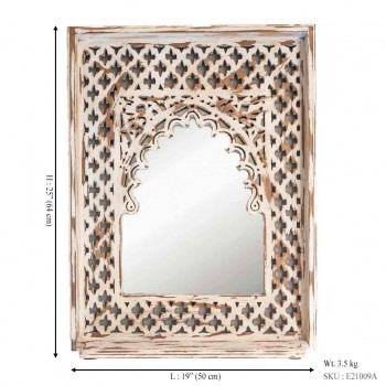 Jalidar Mehrabi Dressing Mirror Distressed White