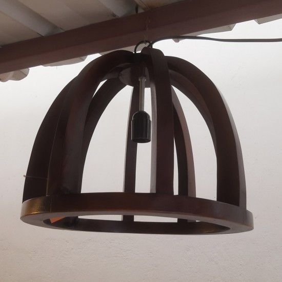 Antique Natural Dark Brown Hanging Pendant Lamp 