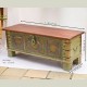 Treasure Box / Pitara Green Rustic Finish Brass Art