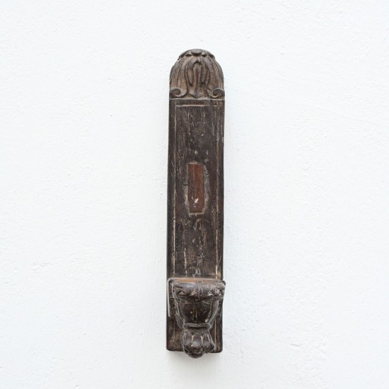 Vintage Wooden Carved Wall Candle Holder