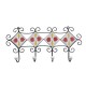 Ceramic Iron Craft Four Hooks Hanger - Assorted Ceramic Iron Craft Four Hooks Hanger - Assorted