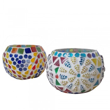Roli Poli T-Light Votive - Assorted Multicolored (Set of Two) Roli Poli T-Light Votive - Assorted Multicolored (Set of Two)
