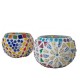 Roli Poli T-Light Votive - Assorted Multicolored (Set of Two) Roli Poli T-Light Votive - Assorted Multicolored (Set of Two)