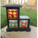 3 Ceramic Drawers Wooden Mini Chest Black Polished L Shaped 3 Ceramic Drawers Wooden Mini Chest Black Polished L Shaped