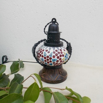 Glass Mosaic Handi Lamp - 1