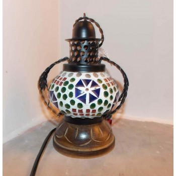 Glass Mosaic Handi Lamp - 1