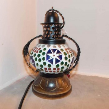 Glass Mosaic Handi Lamp - 1