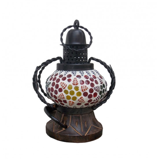 Glass Mosaic Handi Lamp - 6