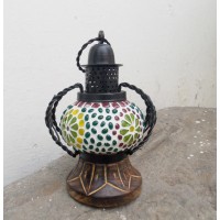Glass Mosaic Handi Lamp - 5