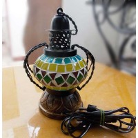 Glass Mosaic Handi Lamp - 4