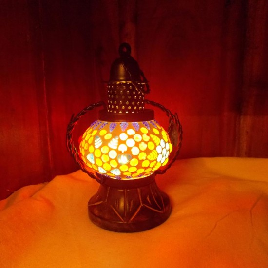 Glass Mosaic Handi Lamp - 2