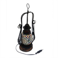 Glass Mosaic Handi Lamp Medium - Assorted Colours & Motif