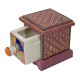 Single Ceramic Drawer Wooden Mini Chest - Assorted Colours Single Ceramic Drawer Wooden Mini Chest - Assorted Colours