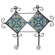 Ceramic Iron Craft Two Hooks Hanger - Assorted Ceramic Iron Craft Two Hooks Hanger - Assorted