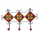 Ceramic Iron Craft Three Hooks Hanger - Assorted Ceramic Iron Craft Three Hooks Hanger - Assorted