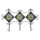 Ceramic Iron Craft Three Hooks Hanger - Assorted Ceramic Iron Craft Three Hooks Hanger - Assorted