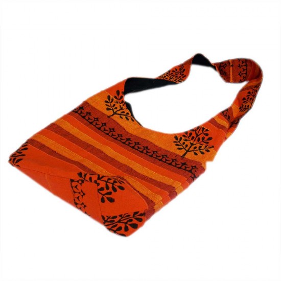Yogis Bag, Khadi Cotton, Orange