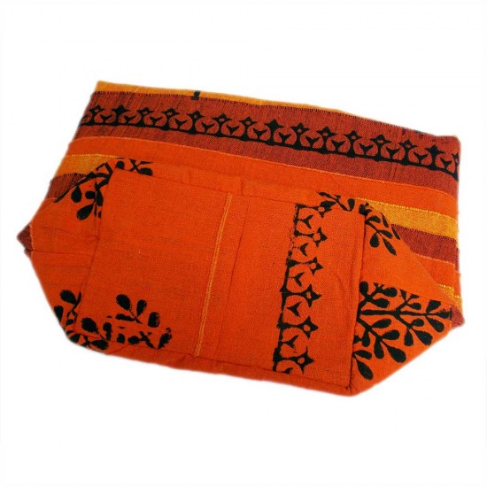 Yogis Bag, Khadi Cotton, Orange