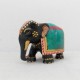Wooden Semi-Precious Stone Elephant, Height 3 Inch Wooden Semi-Precious Stone Elephant, Height 3 Inch