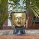 Brass Buddha Head Green Brass Buddha Head Green