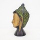 Brass Buddha Head Green Brass Buddha Head Green