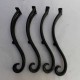 Iron Hot Bent Furniture Legs Set of Four 15 Inches