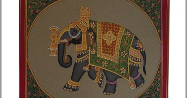 Embossed Elephant Painting