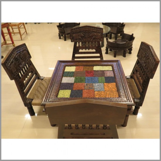 Elephant Low Seter Four Chairs with Table