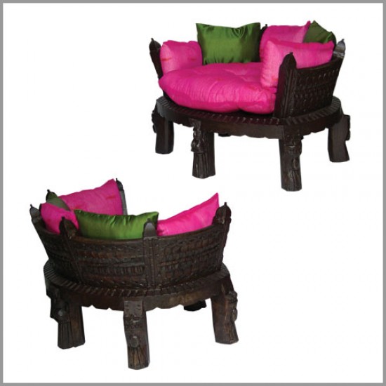 Auda Seater Polished with Cusions Auda Seater Polished with Cusions