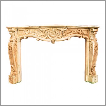 Wooden Carved Fireplace