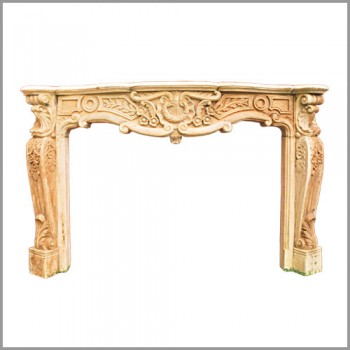 Wooden Carved Fireplace