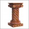 Painted Twisted Rope Pillar 18 Inch