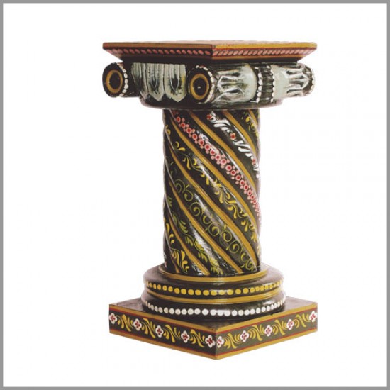 Painted Twisted Rope Pillar 18 Inch Painted Twisted Rope Pillar 18 Inch