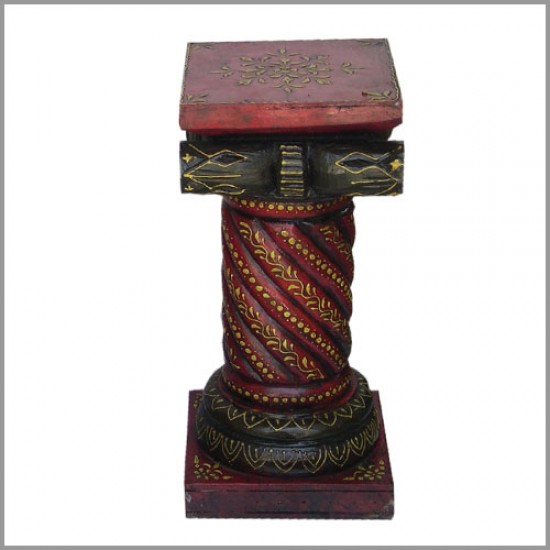 Painted Twisted Rope Pillar 18 Inch Painted Twisted Rope Pillar 18 Inch
