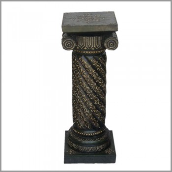 Painted Twisted Rope Pillar 18 Inch