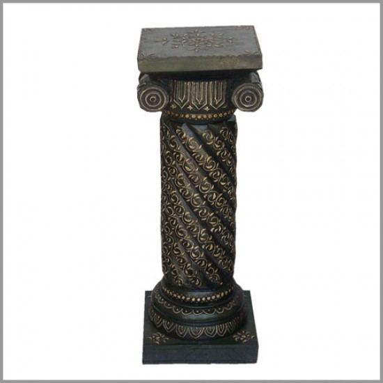 Painted Twisted Rope Pillar 24 Inch