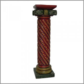 Painted Twisted Rope Pillar 36 Inch