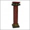 Painted Twisted Rope Pillar 36 Inch
