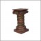 Antique Mettalic Royal Wooden Pillar 18 Inch