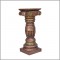 Antique Mettalic Royal Wooden Pillar 30 Inch