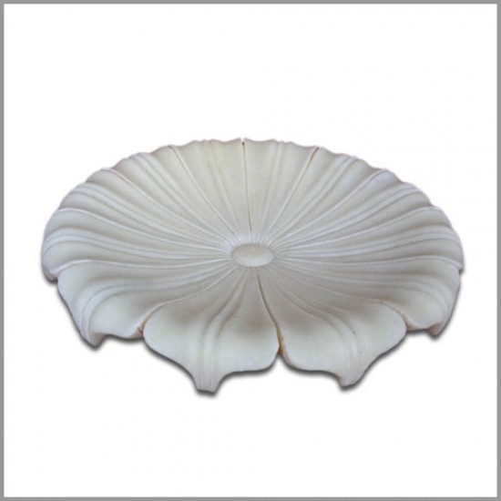 Handmade Marble Lotus Plate