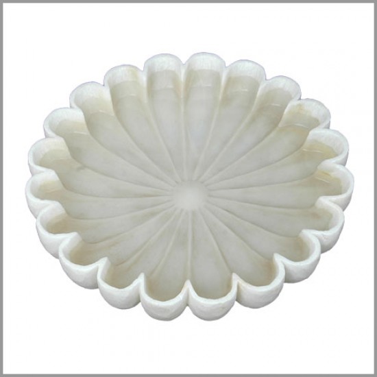 Handmade Marble Lotus Shape Bowl