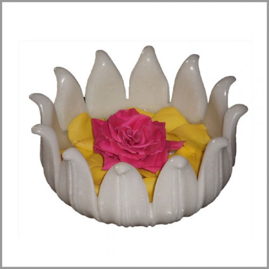 Marble Lotus Bowl