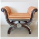Teak Wood Roman Seater with Metal Artwork Teak Wood Roman Seater with Metal Artwork