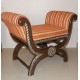 Teak Wood Roman Seater with Metal Artwork Teak Wood Roman Seater with Metal Artwork