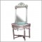 Silver Console and Mirror