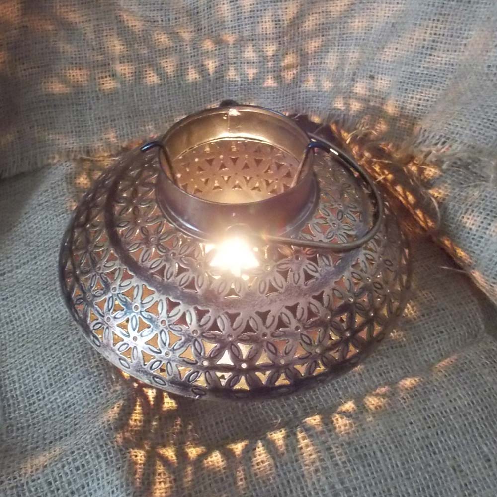 Degchi-Shaped Wall Sconce Tea-Light Holder 