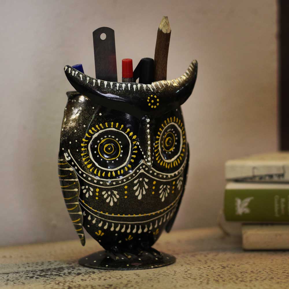 Owl Pen Stand - Iron Craft