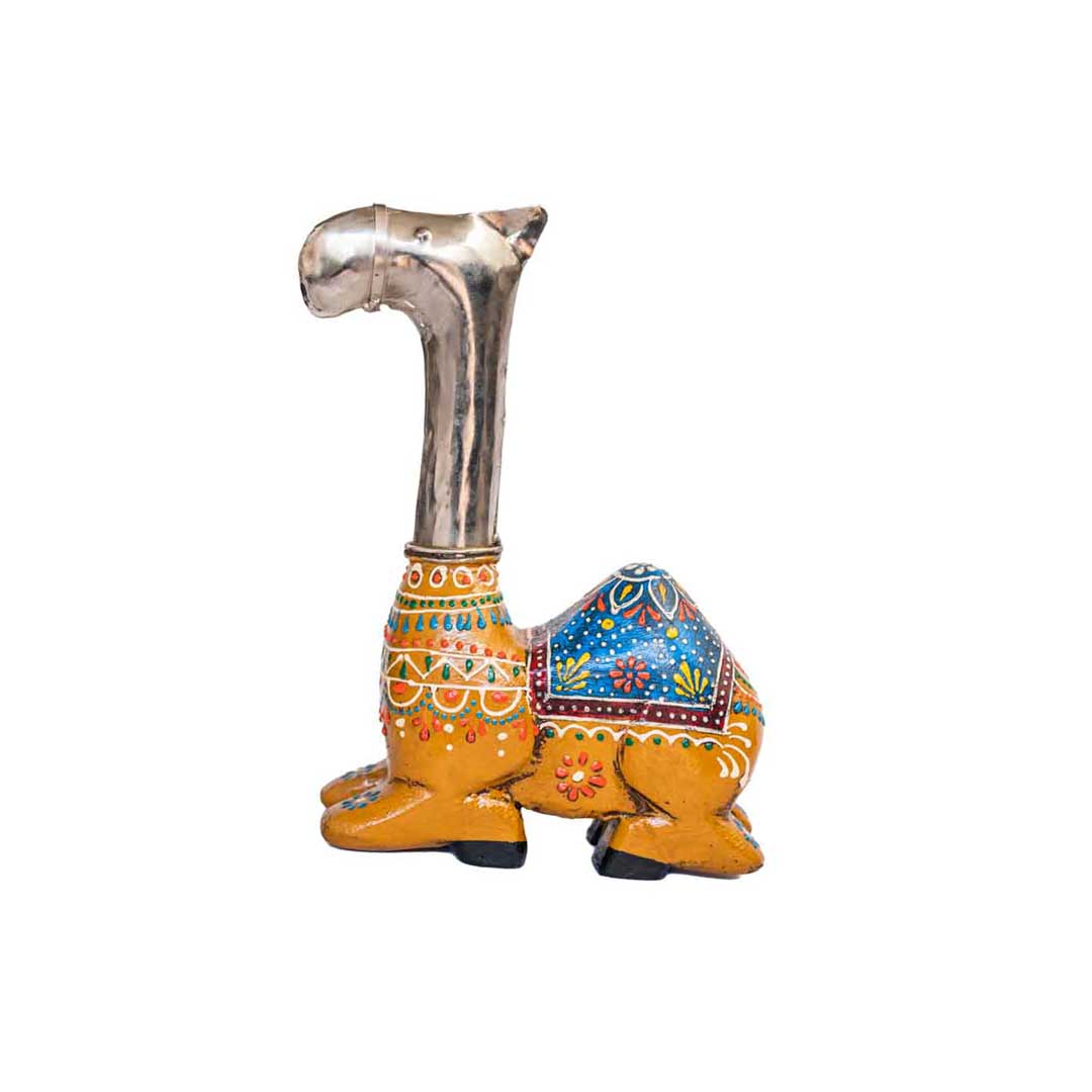 Wooden Handpainted Camel Showpiece 8 x 9 inch Wooden Handpainted Camel Showpiece 8 x 9 inch