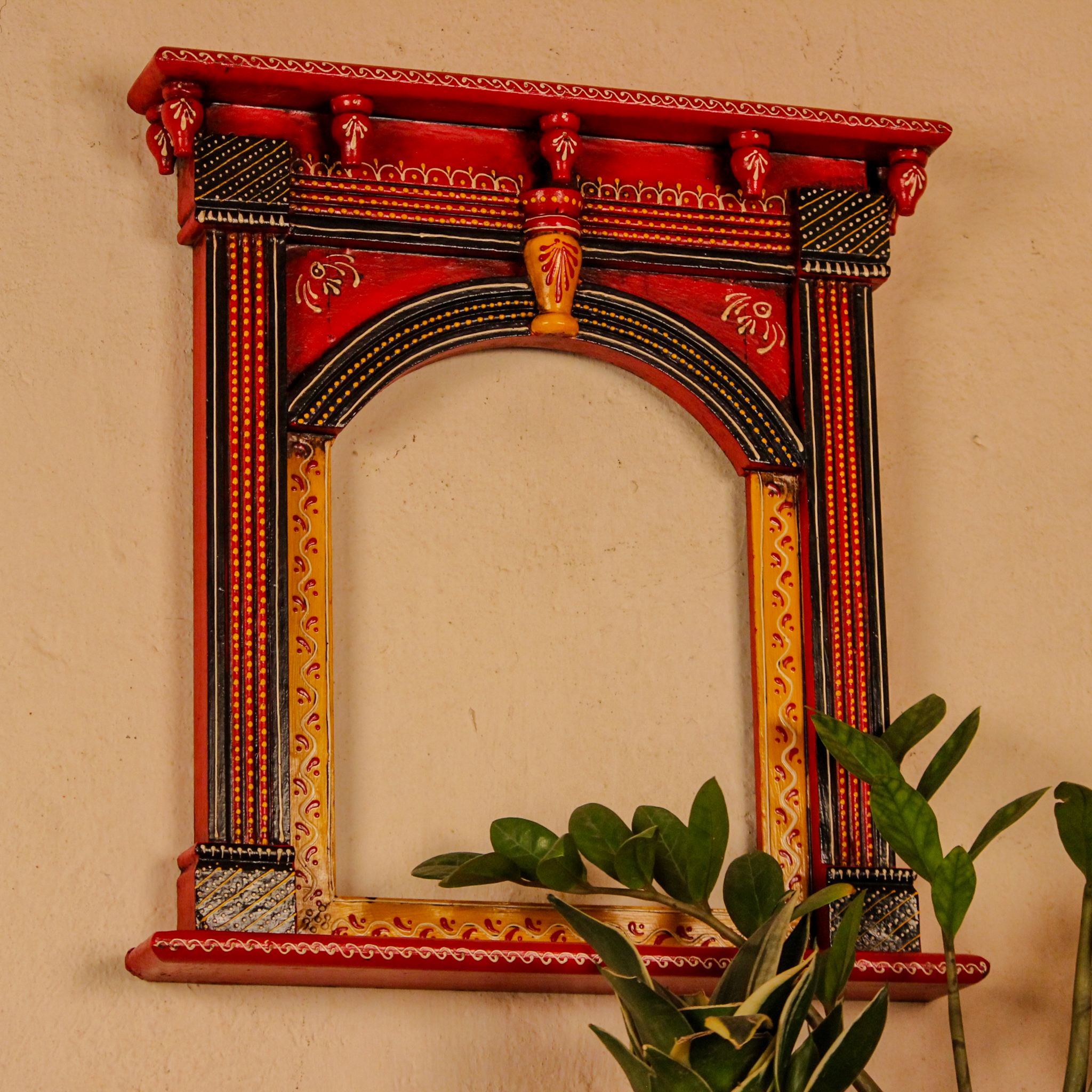 Hand-Painted Wooden Arch Frame 